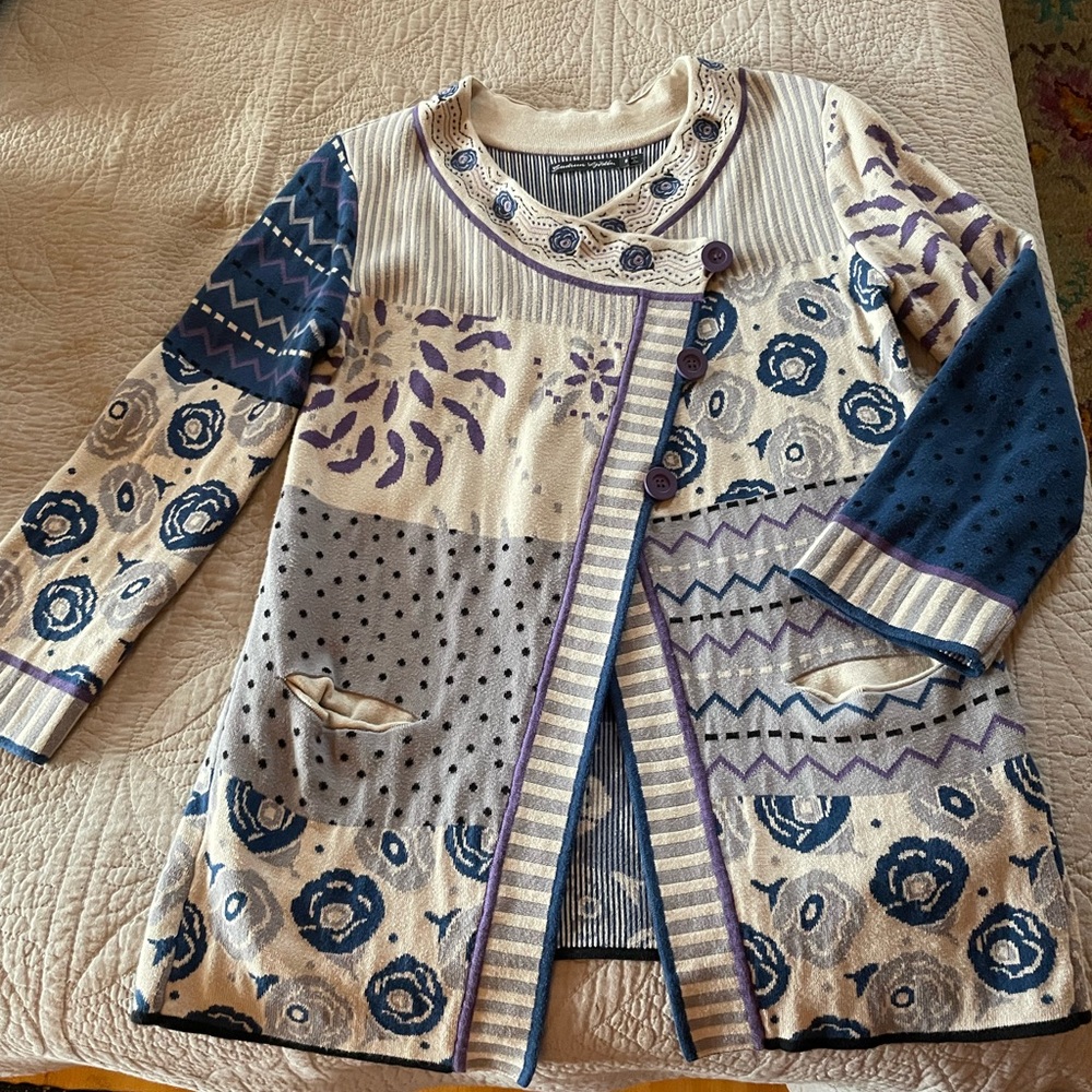 Gudrun Sjoden Patterned LENE Cardigan